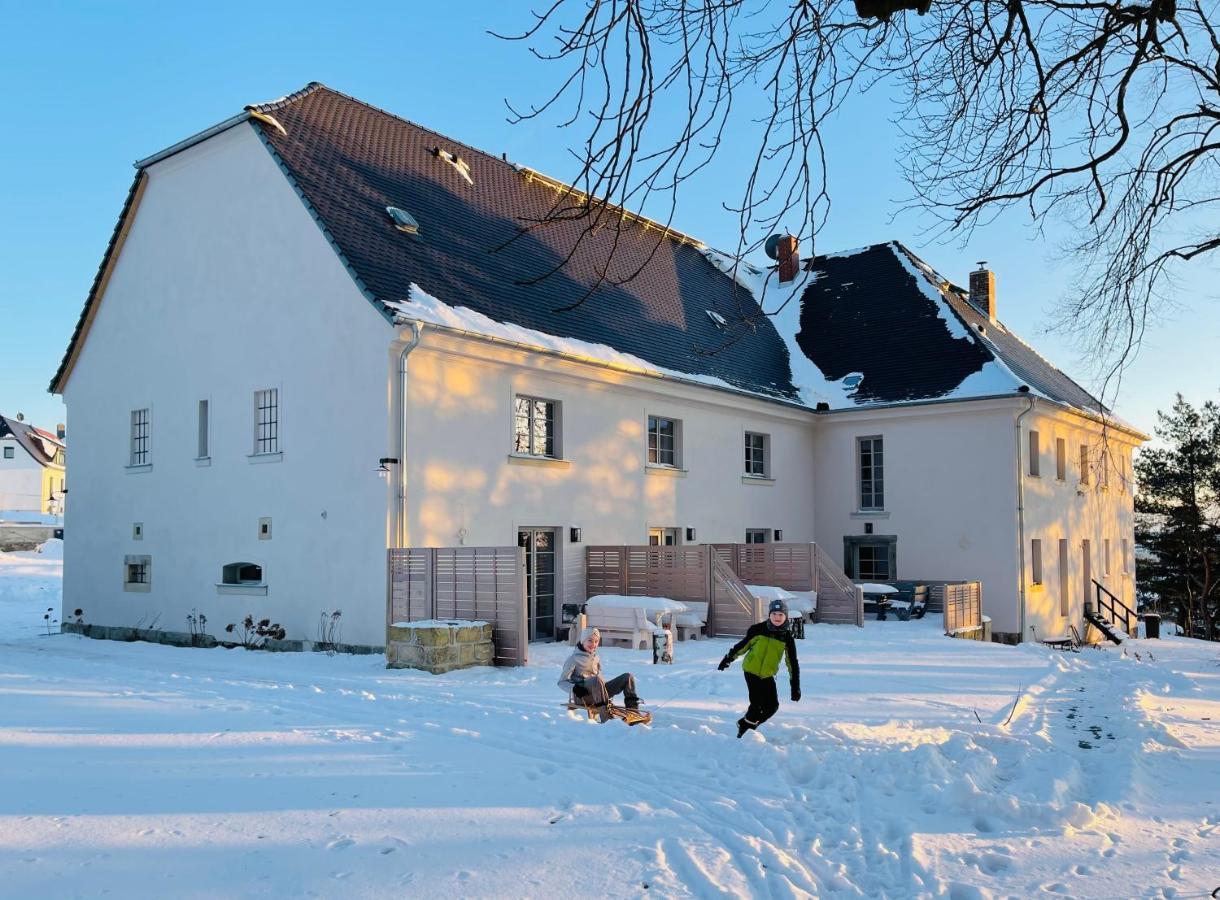 Farmhouse Eckartsberg Im Zittauer Gebirge - Ferienwohnung Mit 2 Schlafzimmern, Terrasse Und Wallbox Mittelherwigsdorf 外观 照片